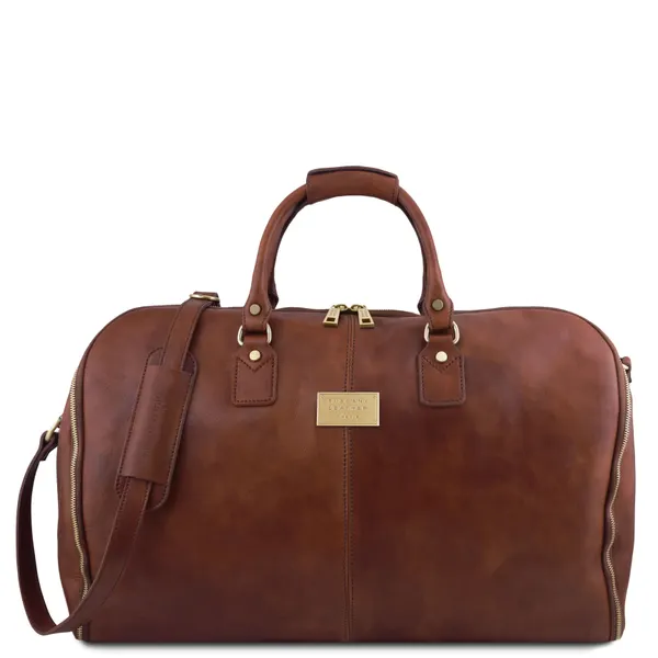 Leather garment bags