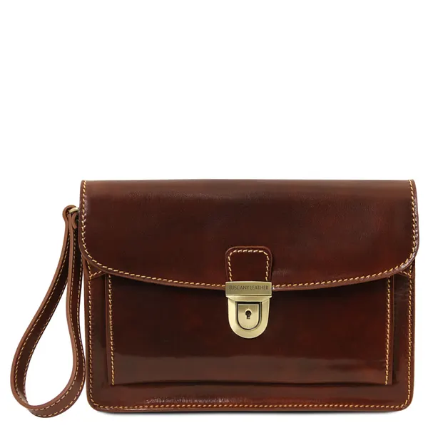 Max Leather ハンディリストバッグ