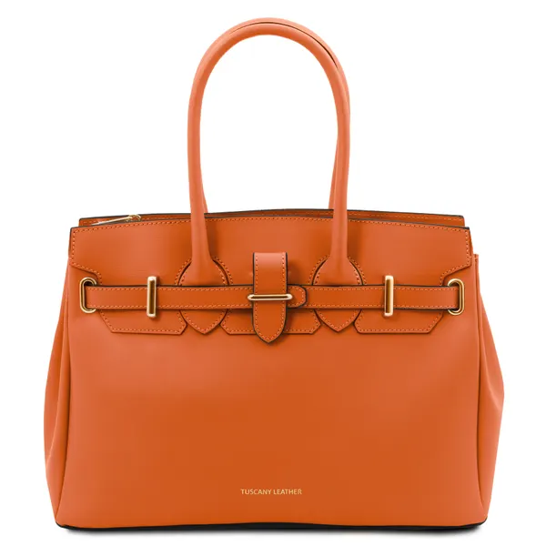 TL Bag レザーハンドバッグ