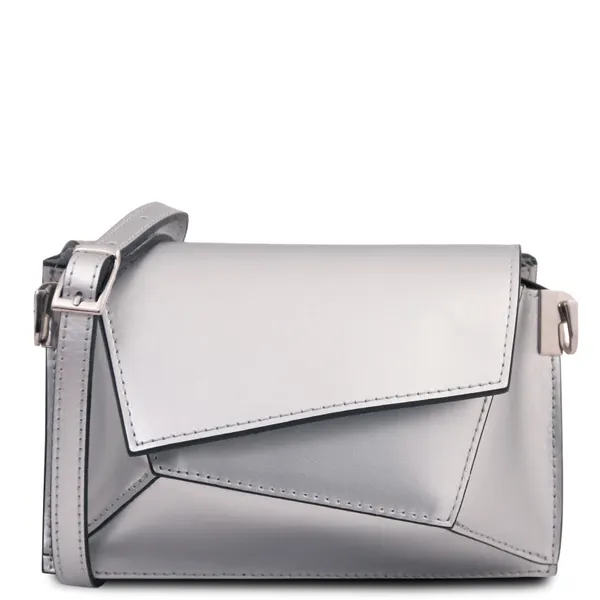 TL Bag メタリックレザーショルダーバッグ